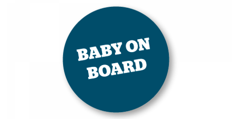 Baby on board sign