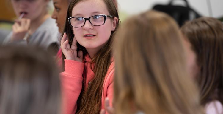 Young girl at an event