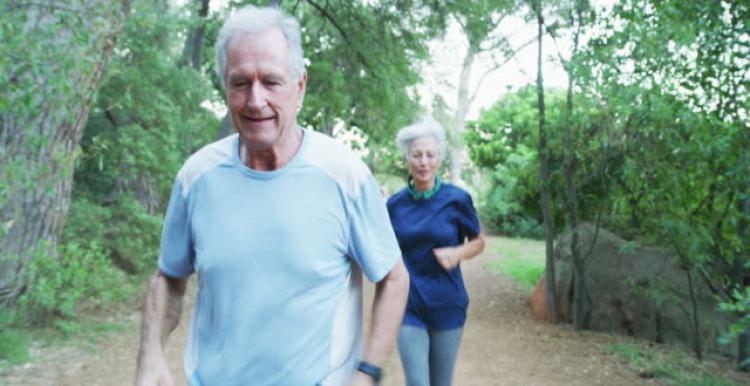 Running older couple 