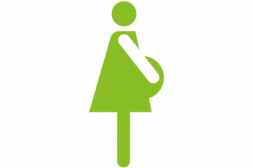 Infographic of a pregnant woman holding her bump
