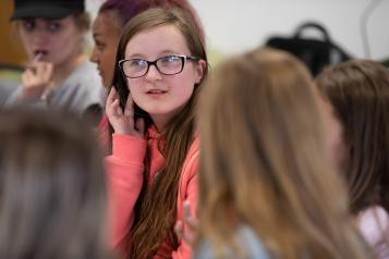 Young girl at an event